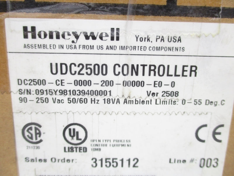 HONEYWELL DC2500-CE-0000-200-00000-E0-0 90-250VAC NSMP
