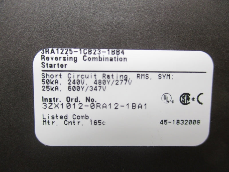 SIEMENS 3RA1225-1CB23-1BB4 24VDC 1.8-2.5A NSMP