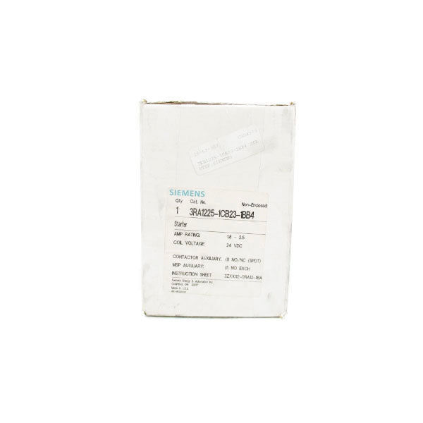 SIEMENS 3RA1225-1CB23-1BB4 24VDC 1.8-2.5A NSFS