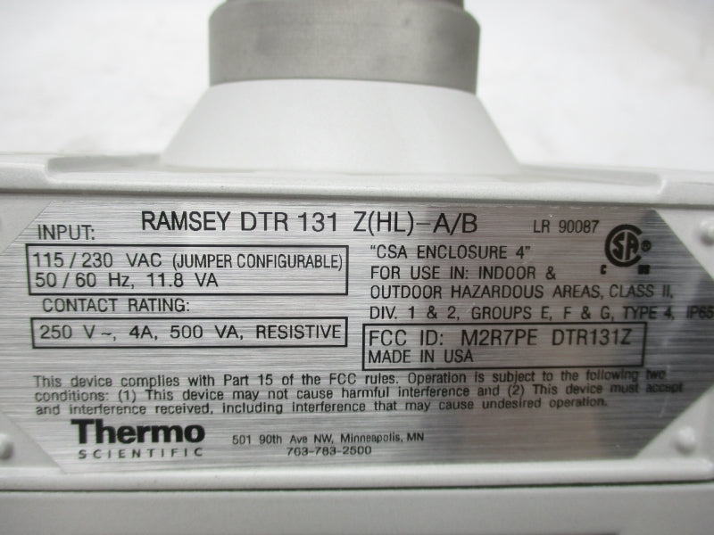 THERMO SCIENTIFIC DTR131Z(HL)-A/B 115/230VAC 4A NSNP