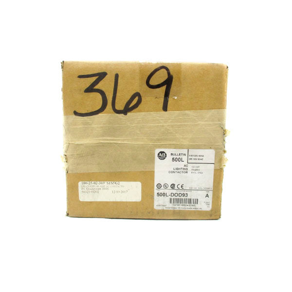 ALLEN BRADLEY 500L-DOD93 SER. A 110/115-120V 100A (BR/WH) NSFS