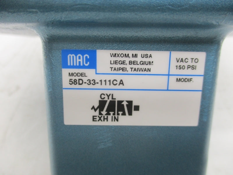 MAC 58D-33-111CA 110/120V 25-150PSI NSMP
