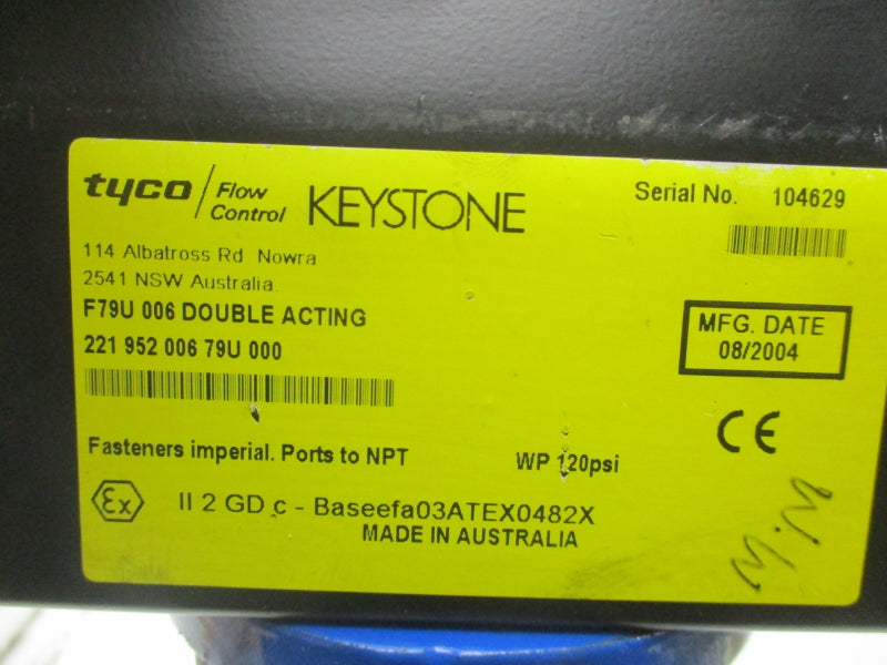 KEYSTONE F79U-006 120PSI UNMP