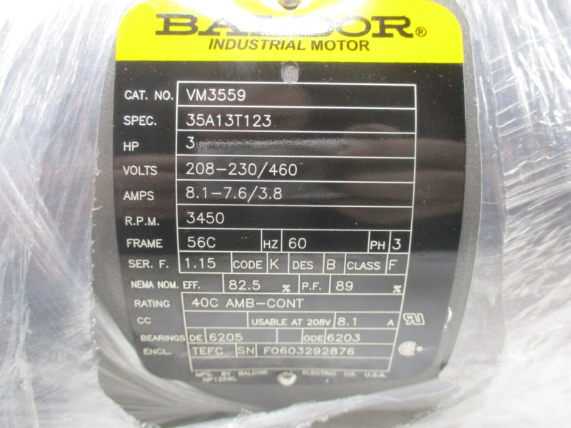 BALDOR VM3559 208-230/460V NSMP