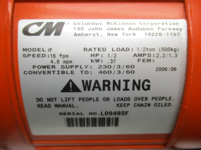 CM MODEL F 230/460V 2.2/1.3A NSNP