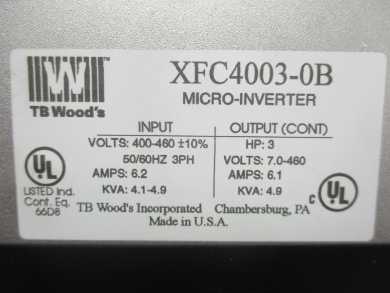 TB WOODS XFC40030B 400-460V 6.2A NSMP