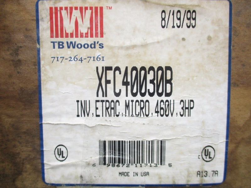 TB WOODS XFC40030B 400-460V 6.2A NSMP