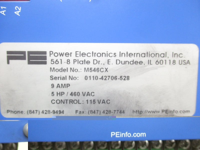 POWER ELECTRONICS M546CX 115-460VAC 9A UNMP