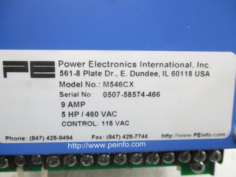 POWER ELECTRONICS M546CX 115-440/480VAC 9A NSMP