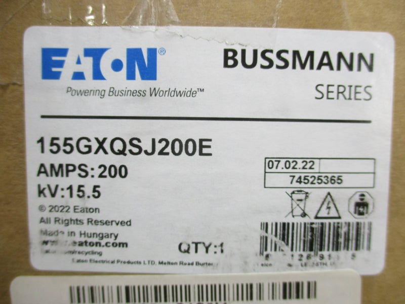 EATON 155GXQSJ200E 200A NSMP