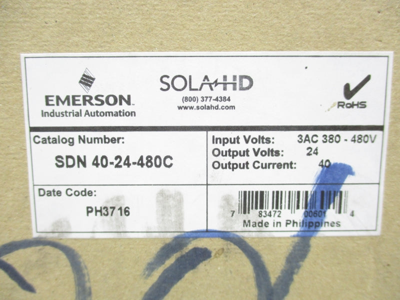 EMERSON SDN40-24-480C 50V 0.2A NSMP