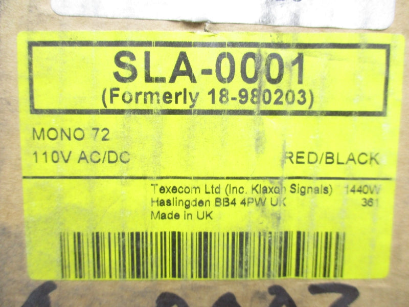 KLAXON SLA-0001 110VAC 1A NSMP