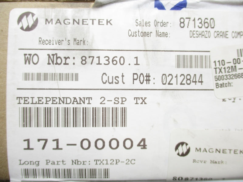 MAGNETEK TX12P-2C NSFS