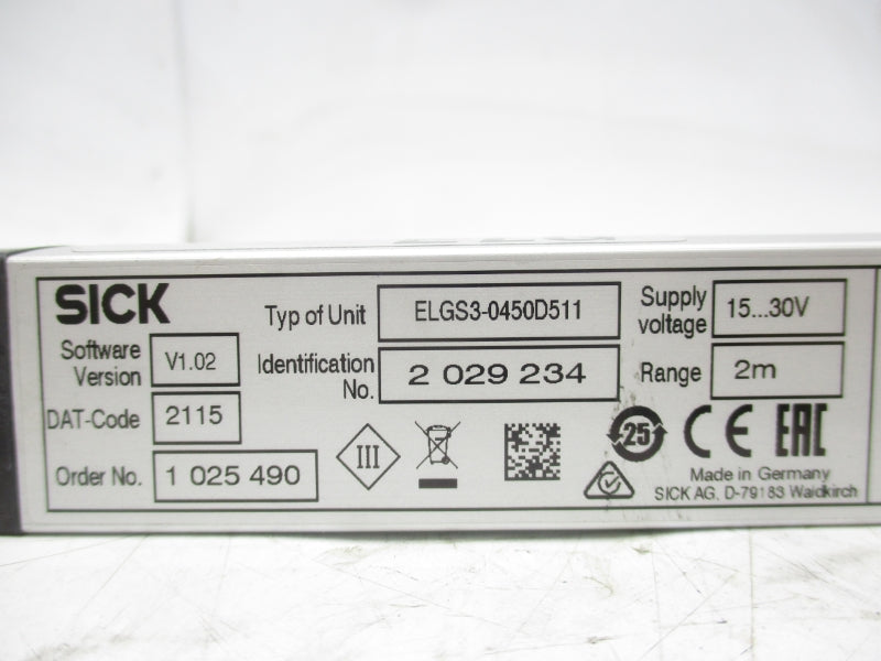 SICK ELGS3-0450D511 15-30V NSNP