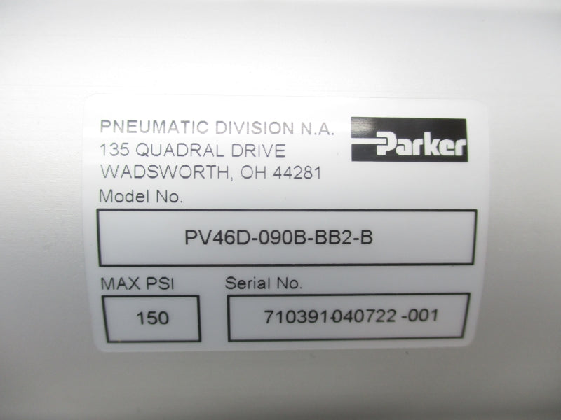 PARKER PV46D-090B-BB2-B 150PSI NSNP