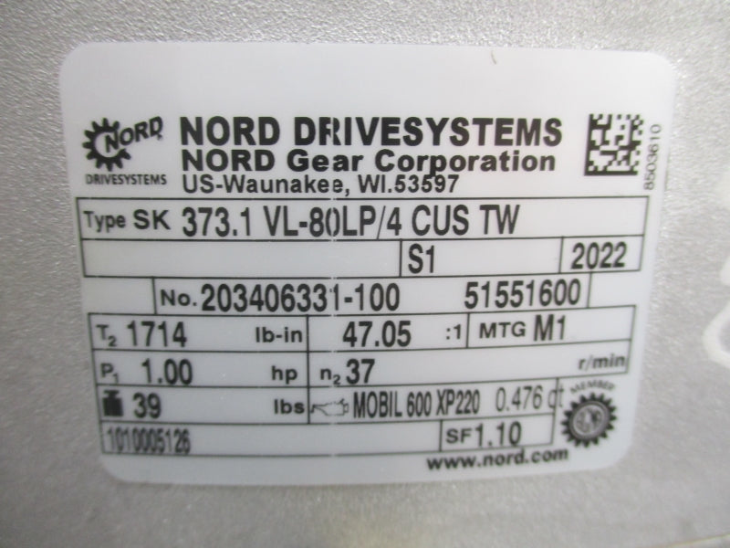 NORD 373.1VL-80LP/4CUSTW NSNP