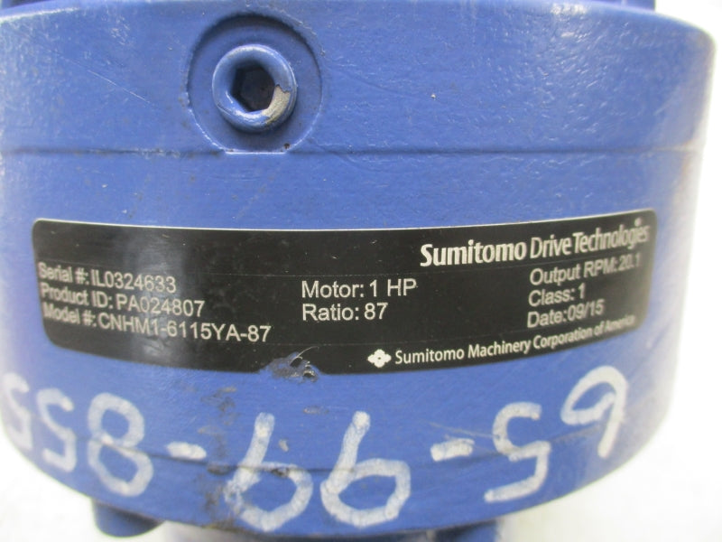 SUMITOMO TC-FX CNHM1-6115YA-87 230/460V 3.38/1.69A NSNP
