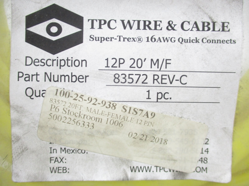 TPC WIRE & CABLE 83572 REV. C NSMP