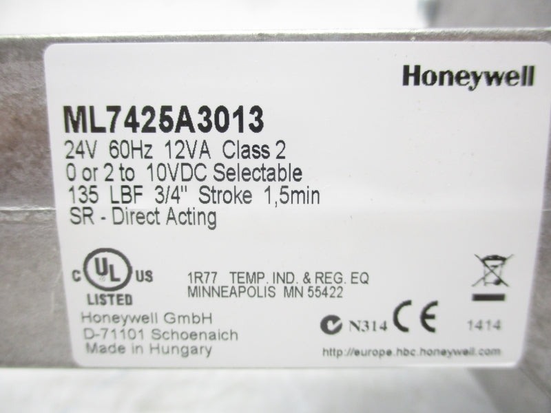 HONEYWELL ML7425A3013 24V NSMP