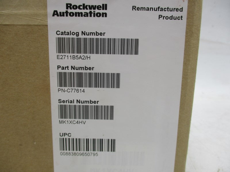 ALLEN BRADLEY 2711-B5A2X SER. H F/W 4.48 100-240VAC 0.25-0.15A REMAN