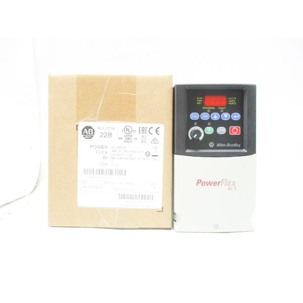 ALLEN BRADLEY 22B-A5P0N114 SER. A F/W 7.02 180-264V 5.0A NSMP