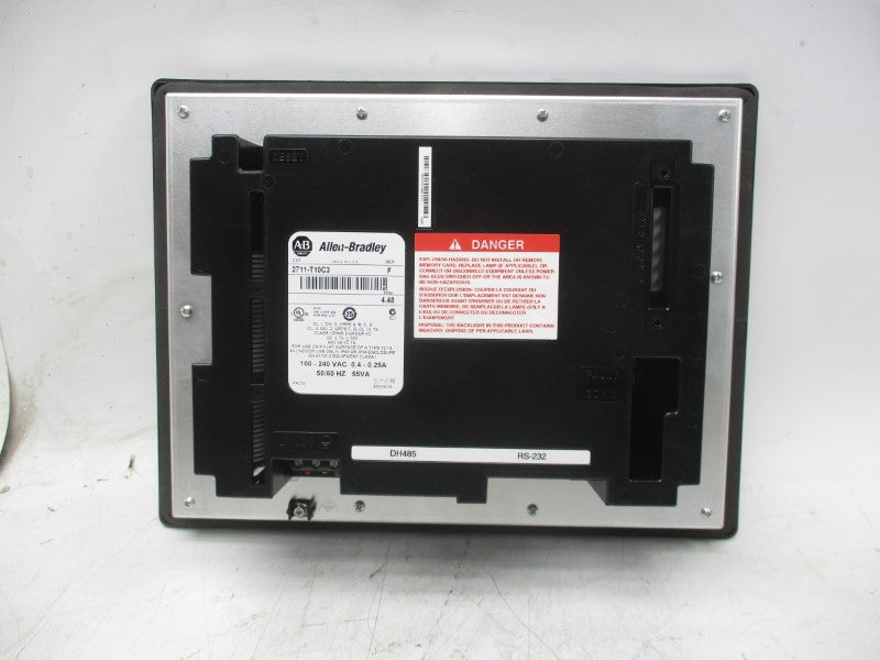 ALLEN BRADLEY 2711-T10C3 SER. F 100-240VAC 0.4-0.25A F/W 4.48 NSNP