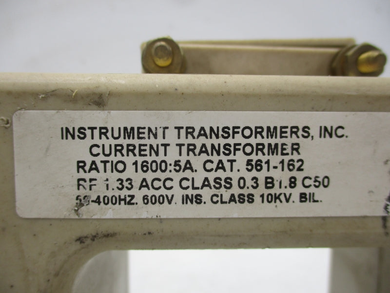 INSTRUMENT TRANSFORMERS 561-162 600V ( AS PICTURED) UNMP