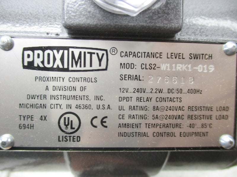 PROXIMITY CLS2-W11RK1-019 12-240VDC NSMP
