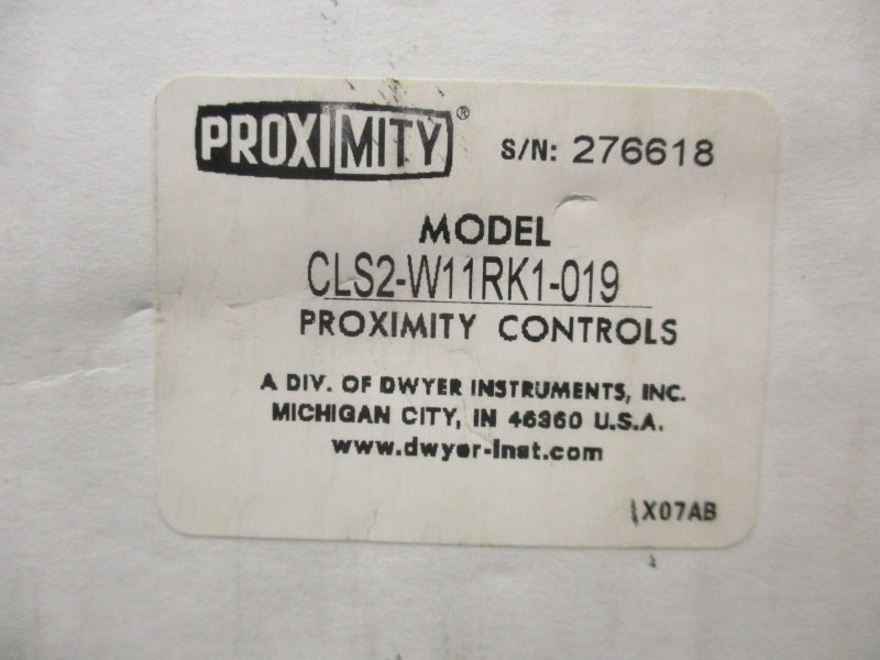 PROXIMITY CLS2-W11RK1-019 12-240VDC NSMP
