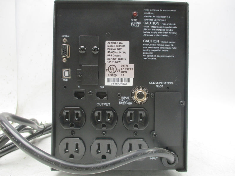 EMERSON S3K1600 120VAC 14.3A NSMP