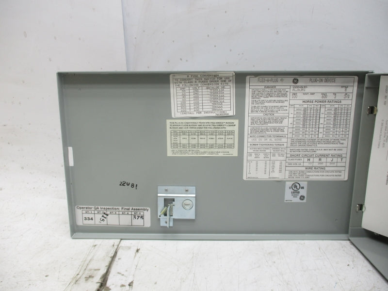 GENERAL ELECTRIC AC363RG 600V 100A NSMP