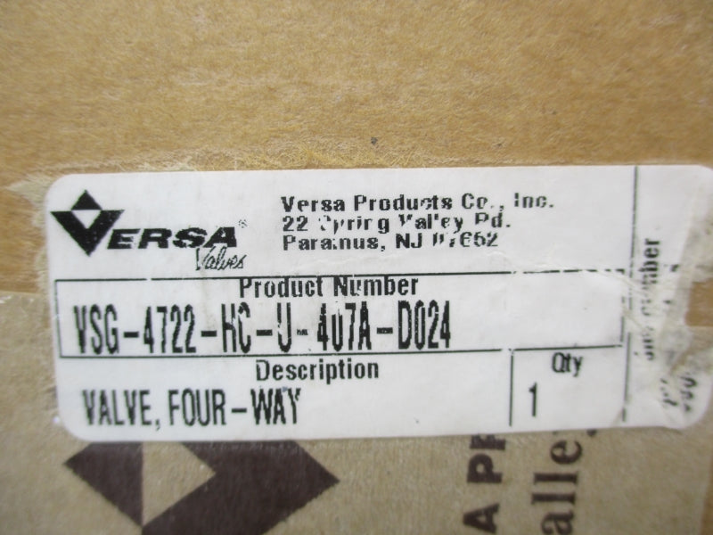 VERSA VSG-4722-HC-U-407A-D024 24VDC 50-175PSI NSMP