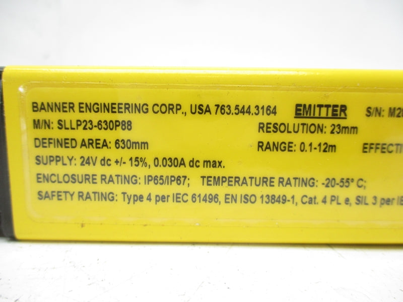 BANNER ENGINEERING SLLP23-630P88 24VDC 0.030A NSNP