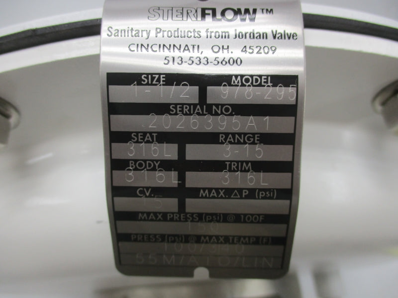 STERIFLOW 978-295 150PSI 1-1/2" NSNP