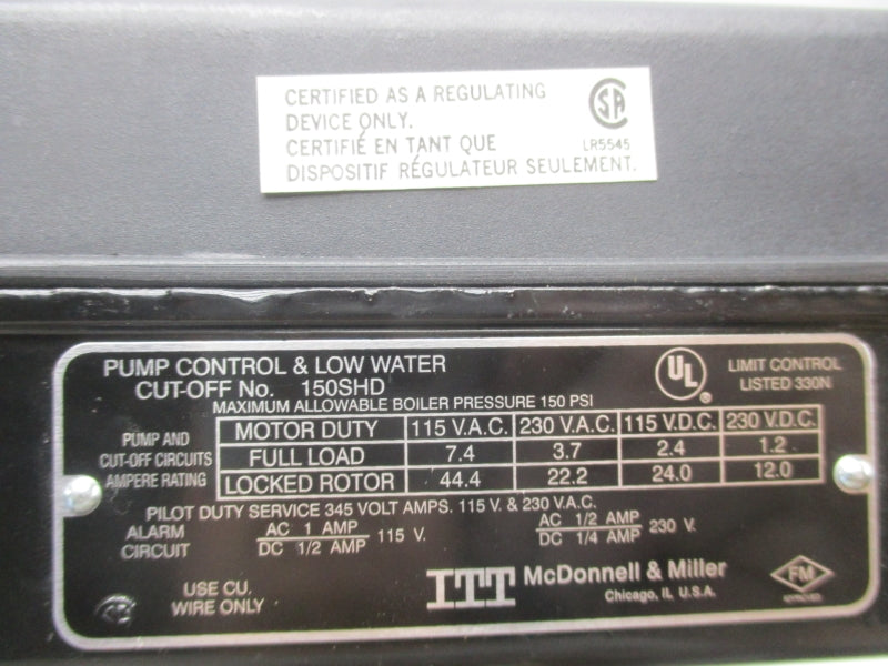 ITT 150SHD 115-230VAC 0.5-1A NSNP