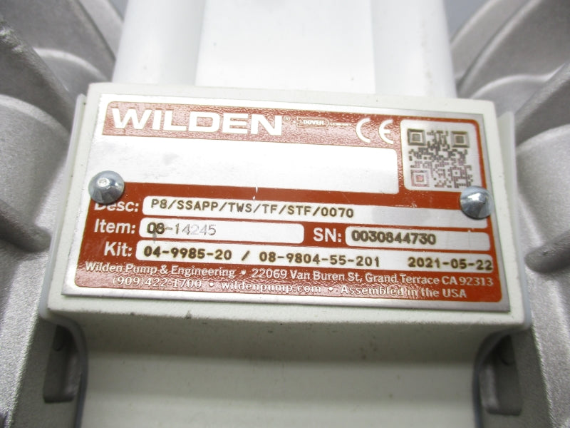 WILDEN PUMP 08-14245 P8/SSAPP/TWS/TF/STF/0070 NSNP