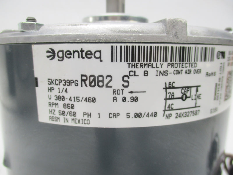 GENTEQ 5KCP39PGR082 380-415/460V 0.90A 850RPM 1/4HP NSNP