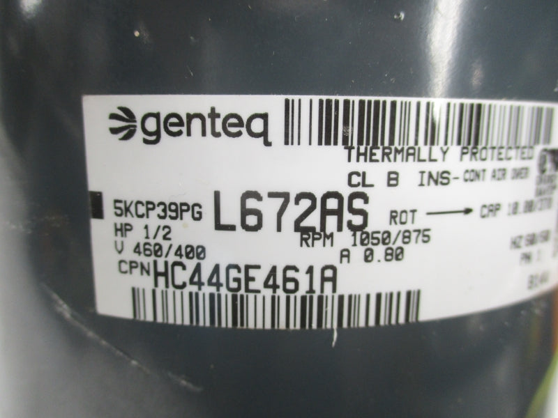 GENTEQ 5KCP39PGL672AS 460/400V 0.80A NSNP