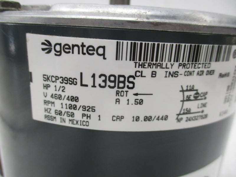 GENTEQ 5KCP39SGL139BS 460/400V 1.50A NSNP
