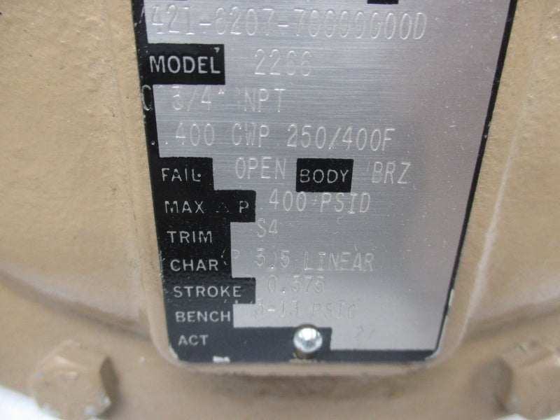 CASHCO 2266 400PSI NSNP