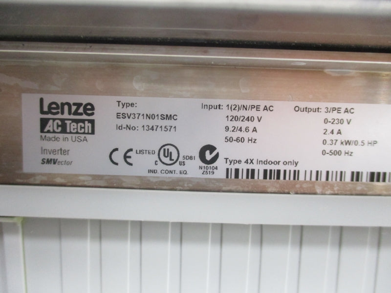 LENZE ESV371N01SMC 120/240V 9.2/4.6A UNMP