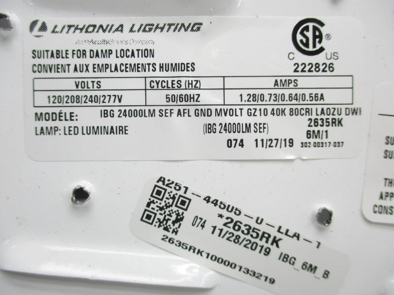 LITHONIA LIGHTING IBG2400LM NSMP