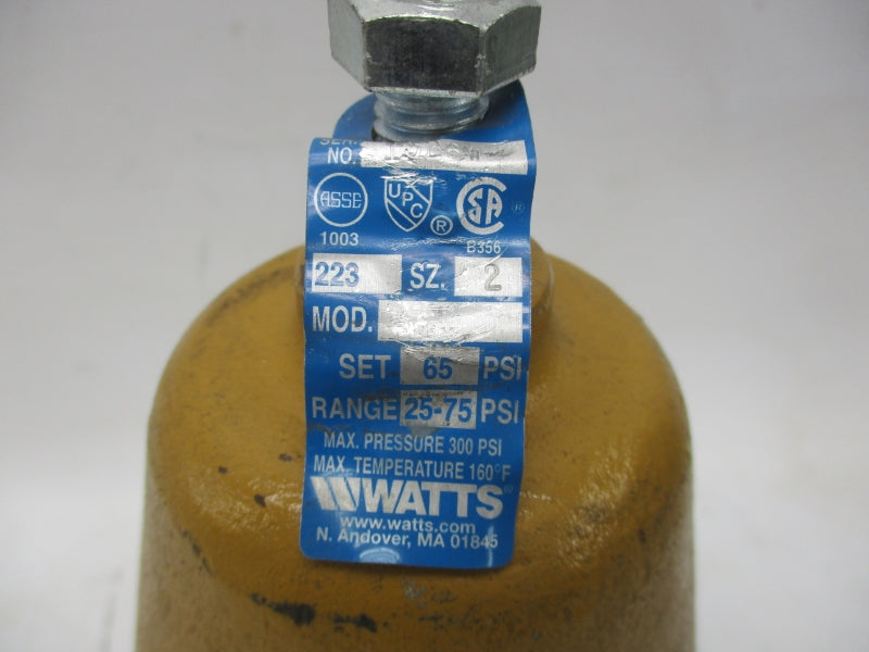 WATTS 223 size 2  2"  25-75PSI NSNP