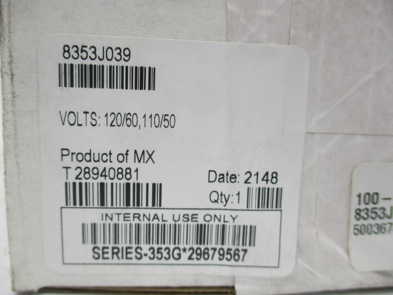 ASCO 8353J039 110/120V NSFS