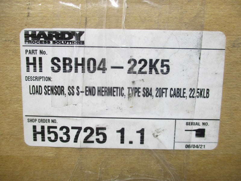 HARDY PROCESS SOLUTIONS HISBH04-22.5K 20' NSMP