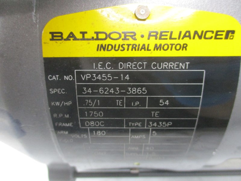BALDOR VP3455-14 34-6243-3865 180V 5A NSNP