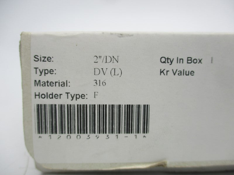 BS&B 12003931-1 DV(L) 75.0PSI  2" NSMP