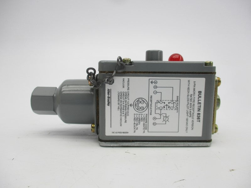 ALLEN BRADLEY 836T-T261JX181X9 SER. A 120-600VAC 60A (BR/WH) NSMP