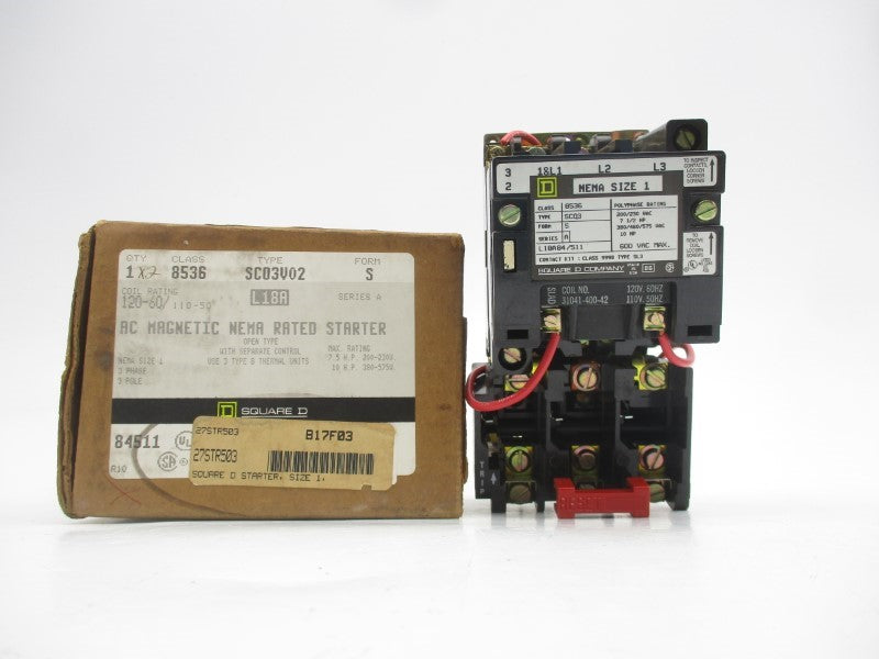 SQUARE D 8536SCO3V02 SER. A 110/120V NSMP