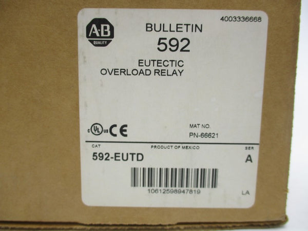 ALLEN BRADLEY 592-EUTD SER. A 120-600VAC (BR/WH) NSMP